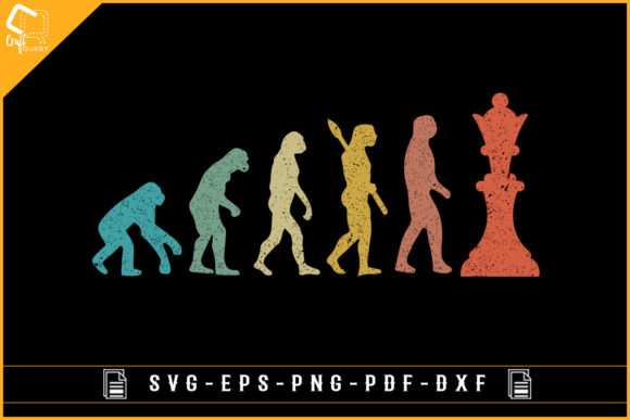 CHESS EVOLUTION - Funny Gaming Graphics for Crafts