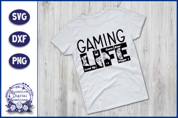Gaming Life SVG - Gamers SVG for Crafts and Graphics
