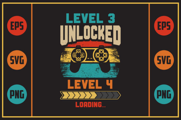 Gaming Retro Design - Level 3 Graphics for Crafts and Publishing