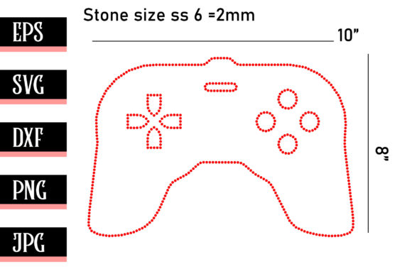 Gaming Symbol Rhinestone Template for Graphics and Crafts