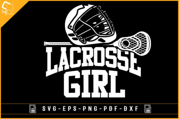 Lacrosse Girl Gaming Sublimation Design for Crafts and Graphics