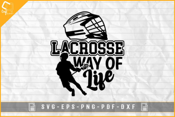 Lacrosse Way of Life Gaming Sublimation Graphics for Crafts