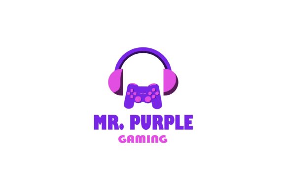 Mr. Purple Gaming Logo: A Fresh Graphics and Crafts Asset for Modern Branding