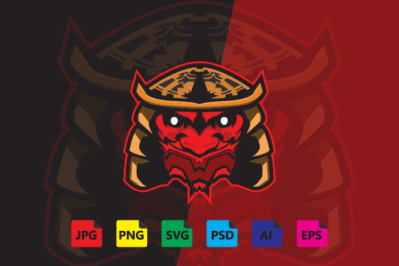 Samurai Esport Logo for Crafting and Graphics