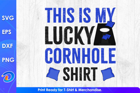 This is My Lucky Cornhole Gaming Shirt Graphics for Crafts